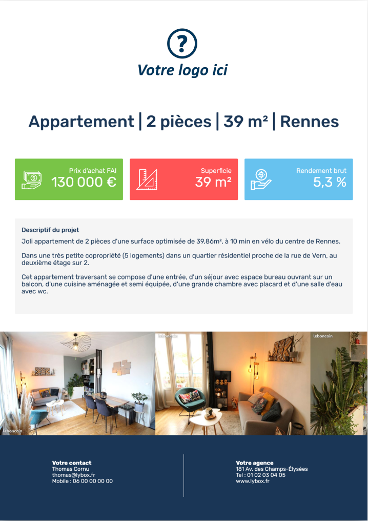 Export PDF personnalisé